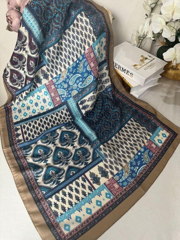 Tesettür Giyim Etro Desen Pamuk Soft Şal - Image 1