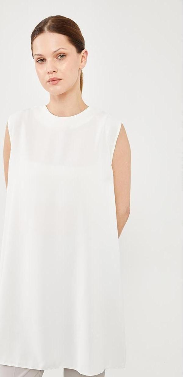 Ekru Sıfır Kol İçlik - Image 1