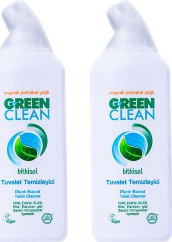Green Clean Organik Portakal Yağlı Tuvalet Temizleyici 750 ml 2'li Set - Image 1