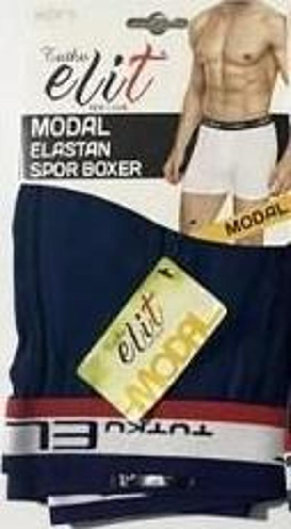 Tutku Elit Erkek Modal Elastan Spor Boxer 6'lı 1252 lacivert - Image 1