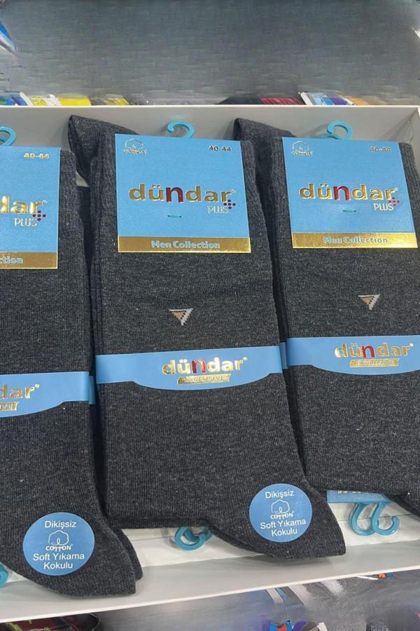6 Adet Dündar Erkek Plus Likralı Çorap - Image 1