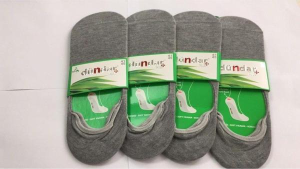 6 Adet Dündar Erkek Bambu Silikonlu Dikişsiz Babet Çorap - Image 1