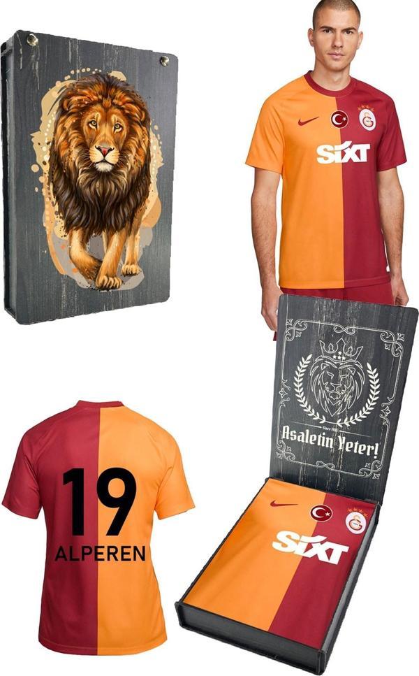 Galatasaray Orijinal 23-24 Parçalı İsme Özel Forma Hediyelik Ahşap Kutulu - Image 1
