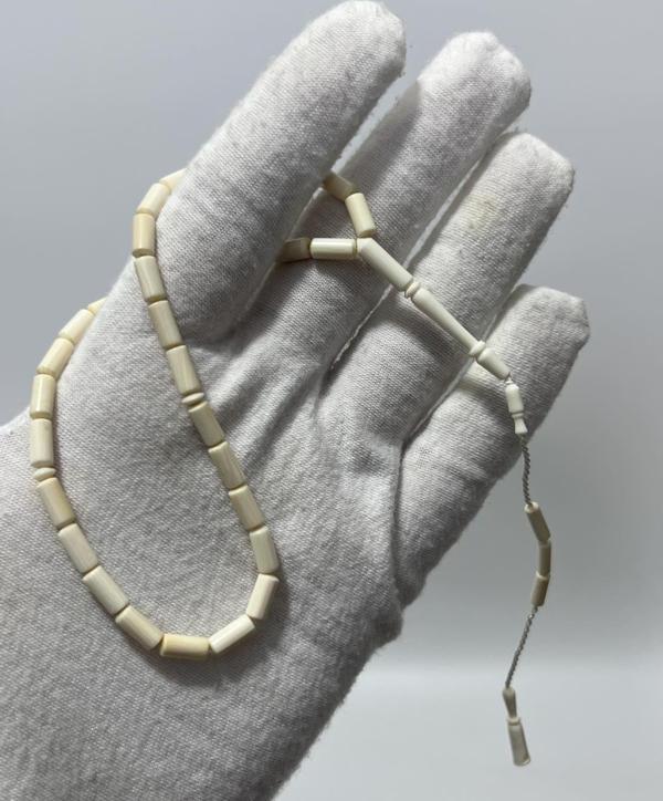 Kesme Fildişi Tesbih 5,83 Gram - Koleksiyonluk Fil Dişi Tespih - Image 1