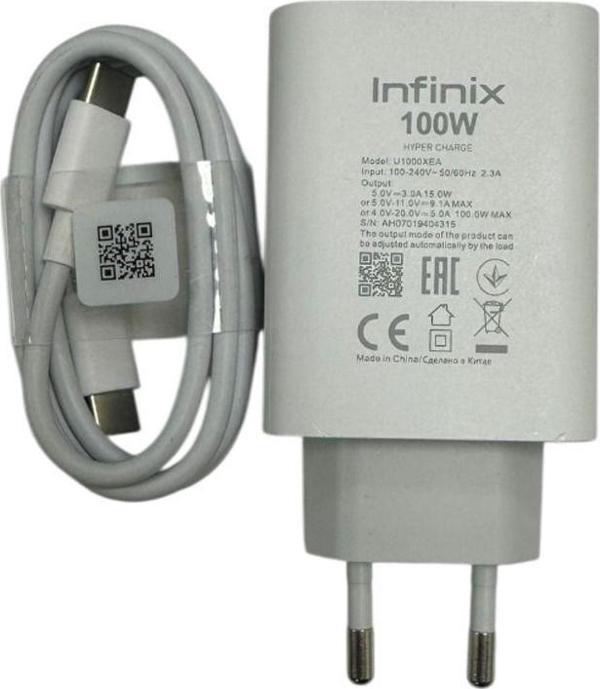 İnfinix 100W (Watt) Hızlı Şarj Aleti Adaptörü + Kablo Seti - Image 1