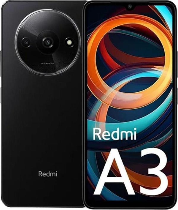 Xiaomi Redmi A3 | 4Gb Ram + 128Gb Depolama | Çift Sım | 4G | Geceyarısı Siyahı - Image 1