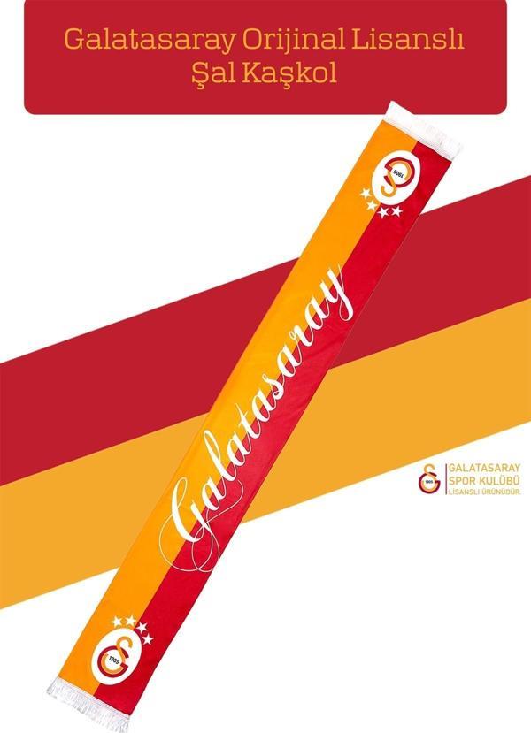 Galatasaray Orijinal Lisanslı Şal Kaşkol - Image 1