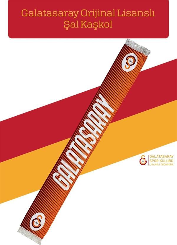 Galatasaray Orijinal Lisanslı Şal Kaşkol - Image 1