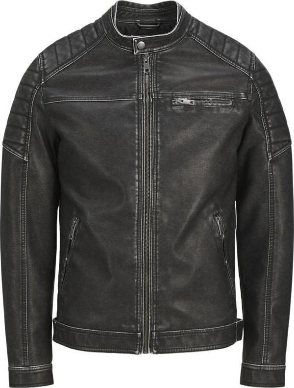 Jack&Jones Rocky Washed Pu Suni Deri Erkek Ceket 12273226 - Image 1