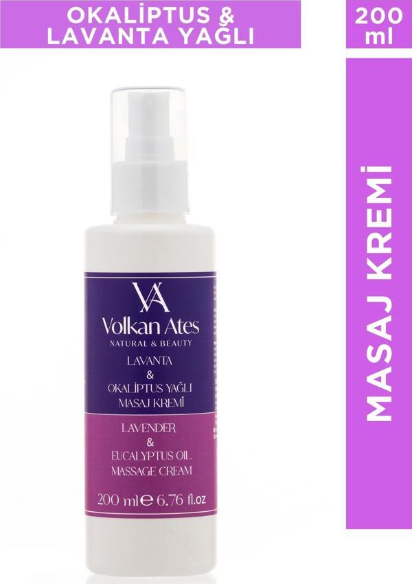Volkan Ates Natural & Beauty Lavanta & Okaliptus Yağlı Masaj Kremi 200 ml - Image 1
