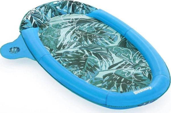 Kumaş Desenli Fileli Bardaklıklı Deniz Yatağı 171 Cm x 94 Cm - Image 1