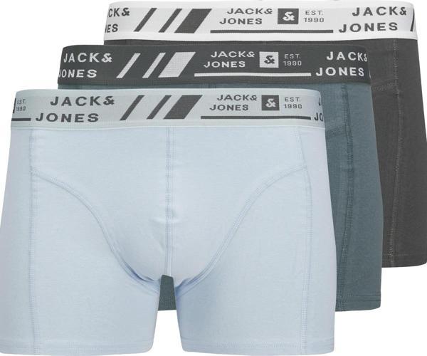 Jack&Jones Erkek 3'lü Düz Renk Boxer Seti - JACAngus Model  - Image 1