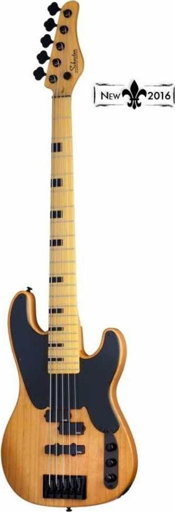 Schecter Model-T Session-5 Bas Gitar (Aged Natural Satin) - Image 1