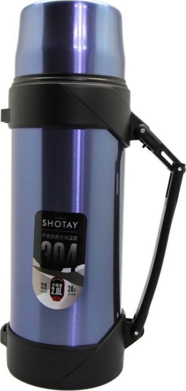 Shotay Çelik Termos 2000Ml Mavi - Image 1