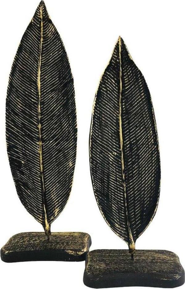 2 Lİ DEKORATİF KAİDELİ YAPRAK - Image 1
