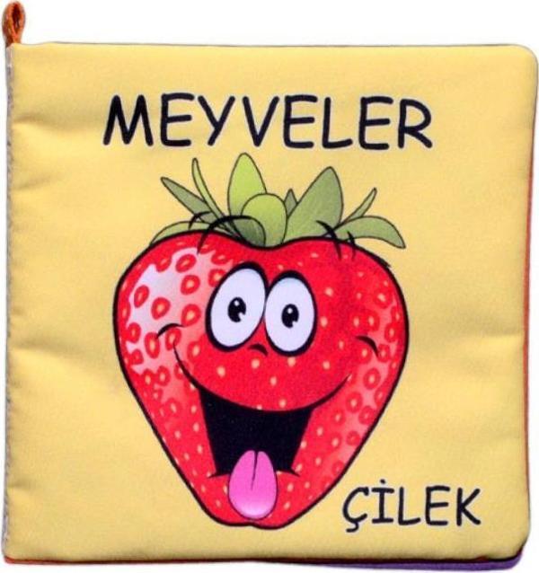 Tox Meyveler Kumaş Sessiz Kitap T049 - Bez Kitap , Eğitici Oyuncak , Yumuşak ve Hışırtılı - Image 1
