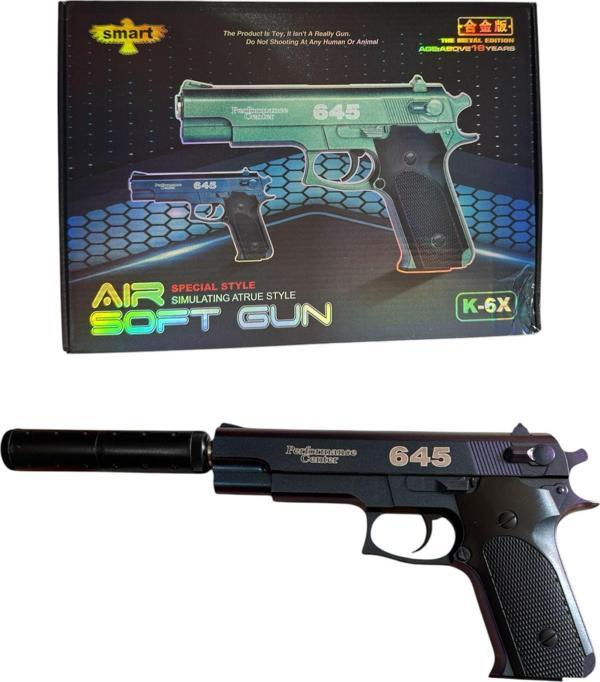 Susturuculu Metal Boncuk Atan 30cm Tabanca + 20 Paket Boncuk - Image 1