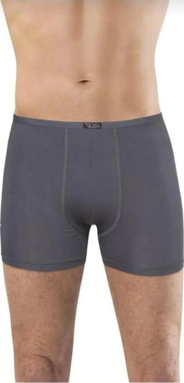 ANIT 1273 ERKEK BAMBU İNCE BELLİ LİKRALI BOXER 12 ADET - Image 1