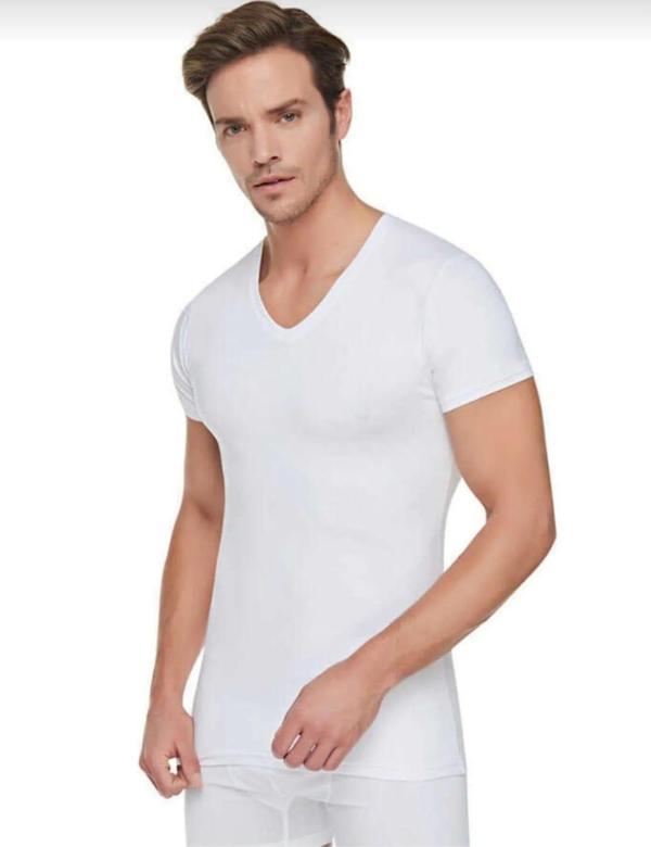 TUTKU 0107 ERKEK RİBANA V YAKA FANİLA 10 ADET - Image 1