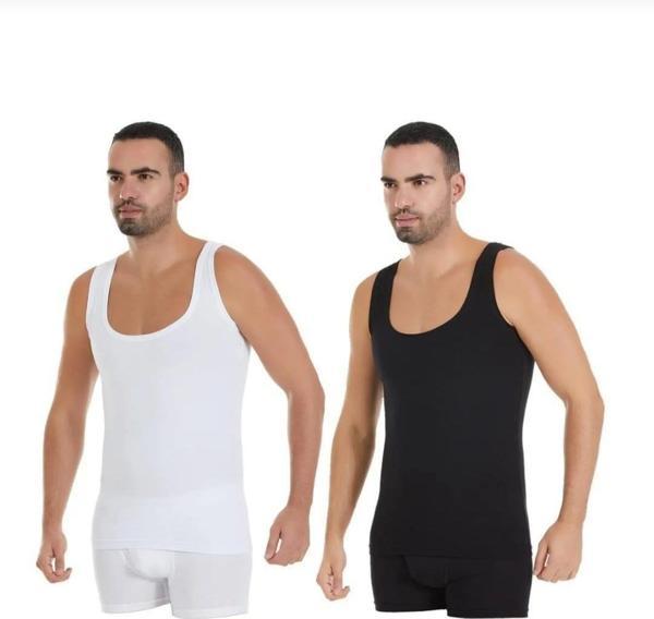 YILDIZ 330-331 ERKEK MODAL DERİN YAKA ÇOK RENKLİ ATLET 4 ADET - Image 1