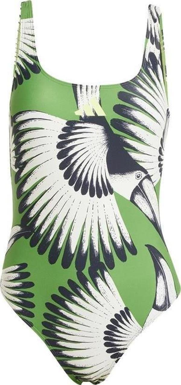 adidas Kadın  Yeşil  Mayo FARM SWIMSUIT JF6034 - Image 1