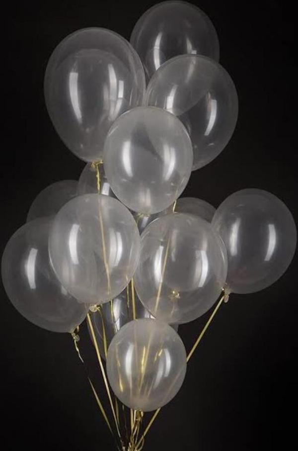 12 Inç Şeffaf Balon 10'lu - Image 1