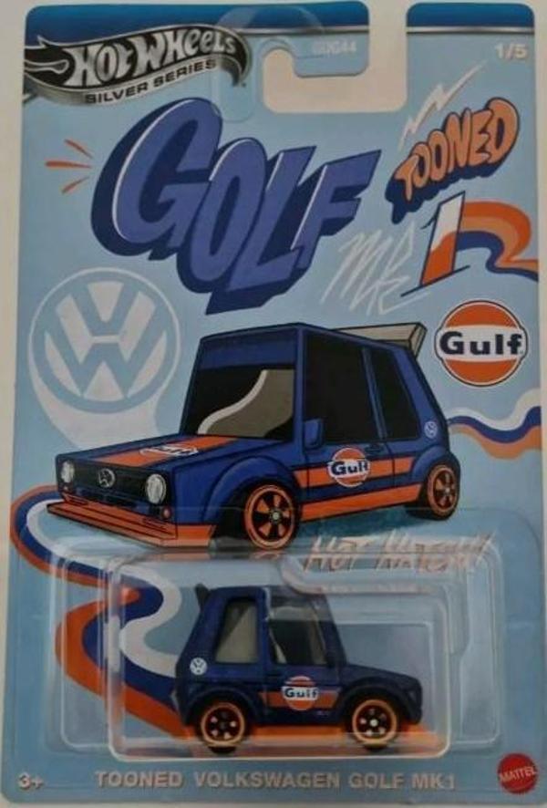 Hot Wheels 2025 Silver Series GULF TOONED VOLKSWAGEN GOLF MK1  - Image 1
