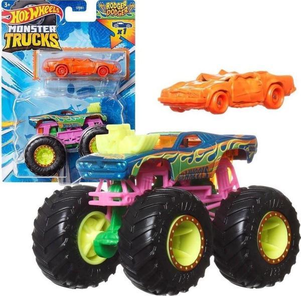Monster Trucks ve Araba Seti 1:64 Arabalar Rodger Dodger GRH81-HWN37 - Image 1
