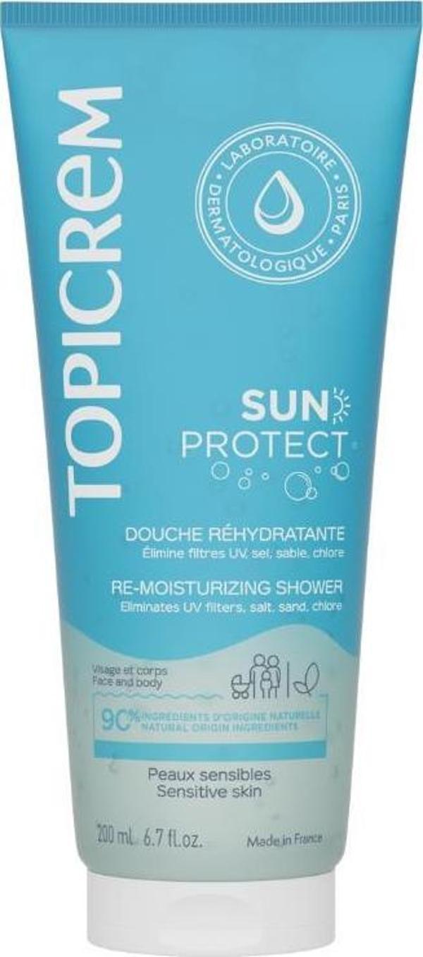 Topicrem Sun Protect Re-Moisturizing Shower Güneş Sonrası Duş Jeli 200ml - Image 1