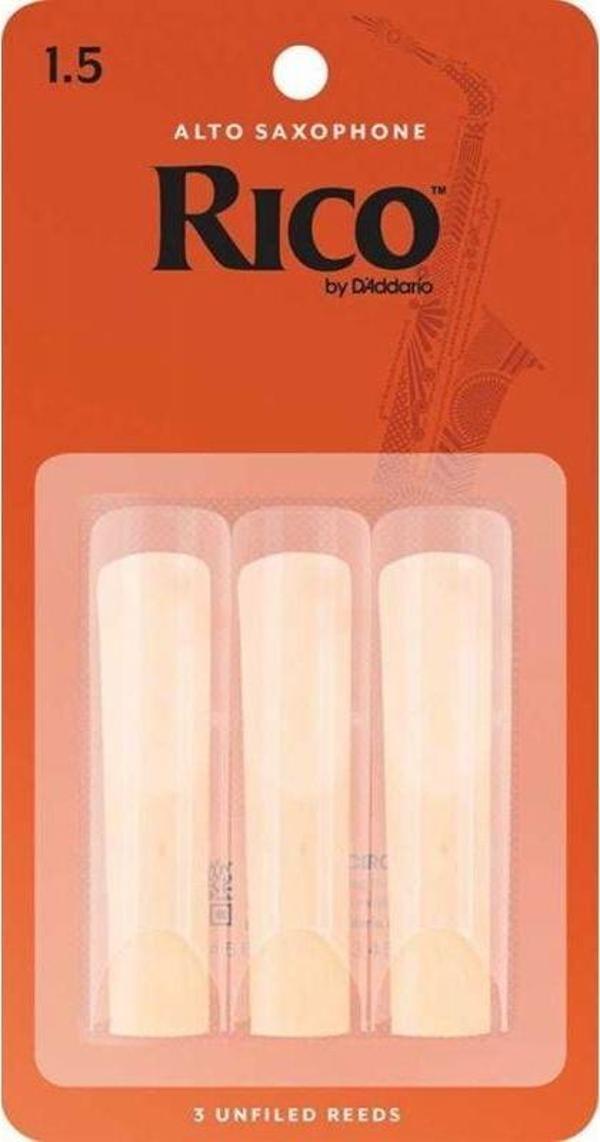 D\'Addario Woodwinds Rico RJA0315 Alto Saksafon Kamışı (3 lü) No:1.5 - Image 1