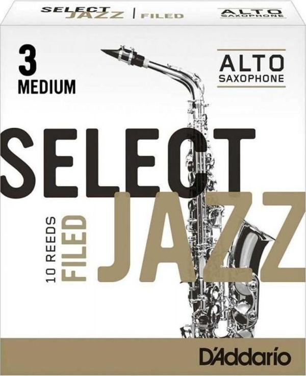 D\'Addario Woodwinds Select Jazz Alto Saksafon Kamışı No:3 Medium - Image 1