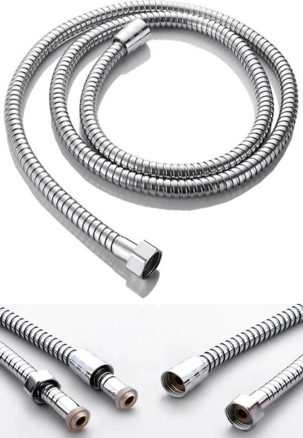1.Sınıf Dayanıklı Spiral Duş Hortumu Metal Örgülü 1.5 M KYK1012 - Image 1