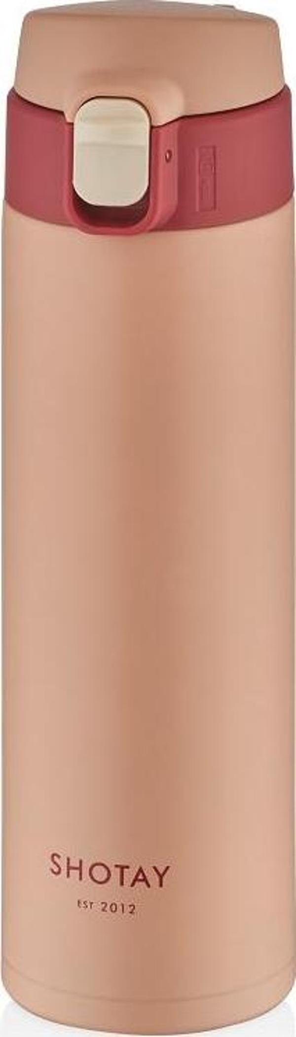 Shotay ST-8014 450ml Pembe Çelik Termos - Image 1