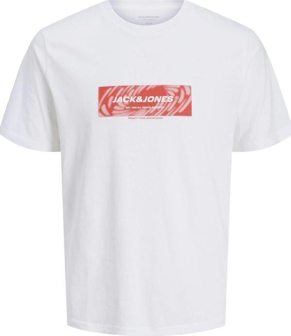 Jack&Jones JCORECHARGE FRONT PRINT SS CREW NECK FST12276411  - Image 1