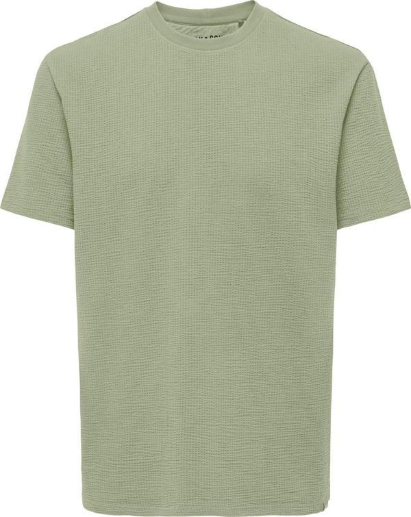 ONSKIAN LIFE REG SEERSUCKER SS TEE NOOS AÇIK YEŞİL - Image 1