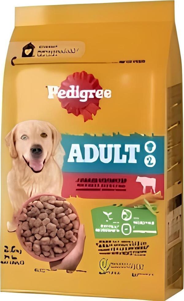 Pedigree Yetişkin (Adult) Köpek Dana (Sığır) Etli (Biftekli) ve Sebzeli Mama 2.6 Kg - Image 1
