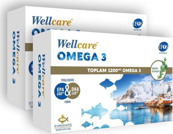 Omega 3 1200mg Balık Yağı 30 Kapsül Avantajlı Fiyatlı 2'li - Image 1