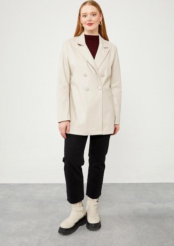 Taş Blazer Deri Ceket - Image 1