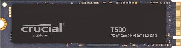 Crucial T500 500GB SSD Gen4 NVMe M.2 CT500T500SSD8 - Image 1