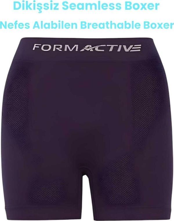 Uniquetrenders Erkek Dikişsiz/Seamless Nefes Alabilen Boxer Mor L-XL - Image 1