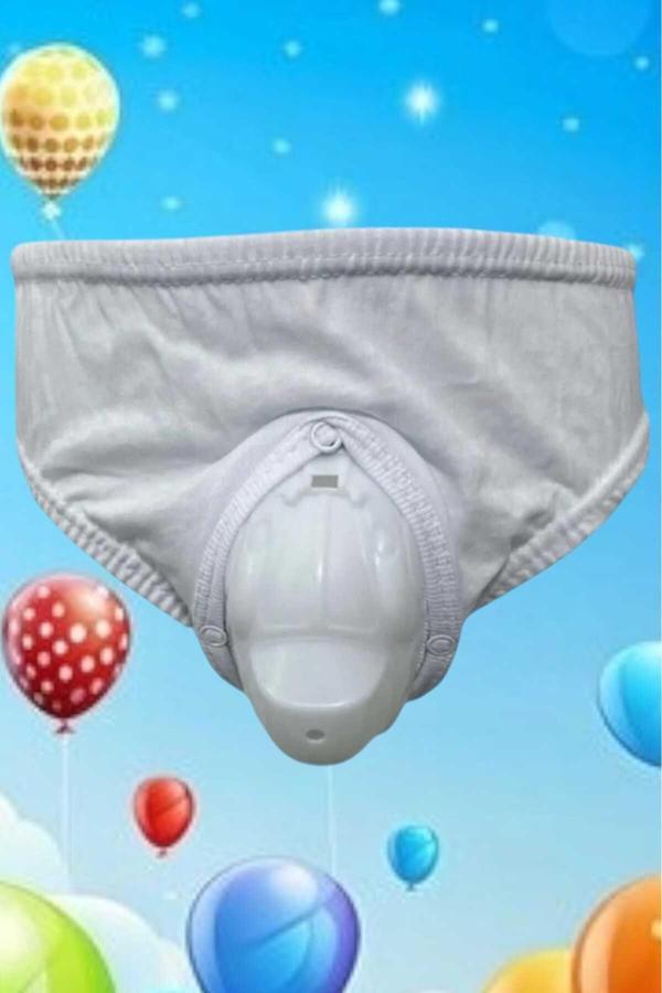 Uniquetrenders Arabalı Kasık Koruyucu Sünnet Külodu Beyaz 5-8 Yaş - Image 1