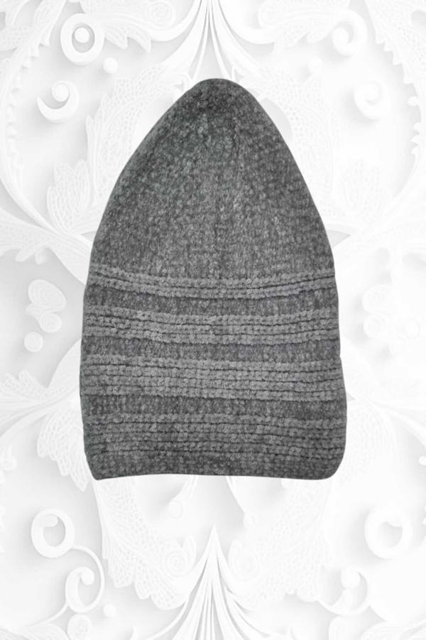 Uniquetrenders Kadife Takke Kaliteli Namaz Takkesi Gri  - Image 1