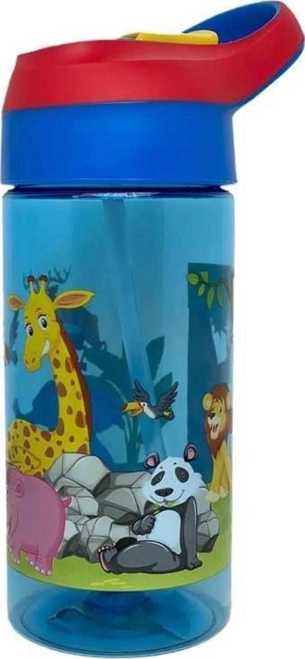 Vagonlife Tritan Pipetli Çocuk Matarası 500Ml VGN0301 MaviDoğa - Image 1