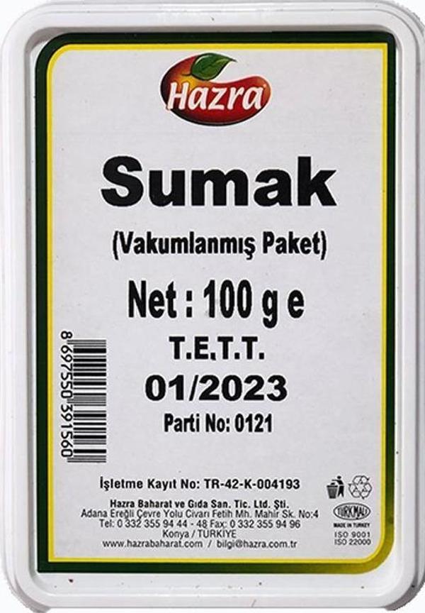 Hazra Sumak 100 g e Vakumlanmış Paket - Image 1