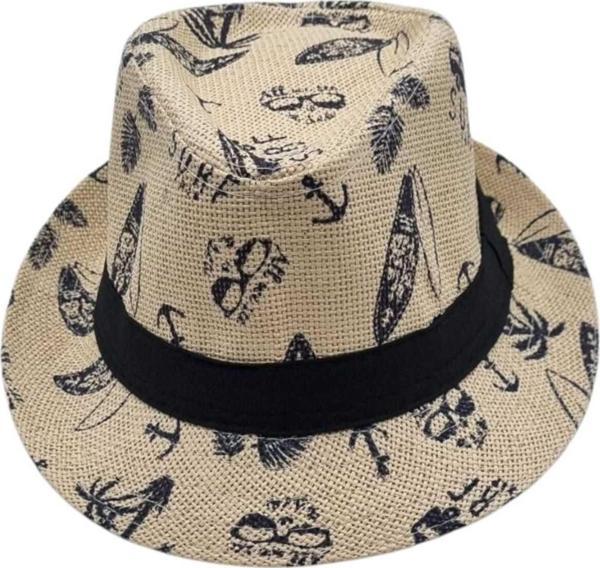 Uniquetrenders Unisex Çocuk 8  12 Yaş Hasır Fötr Şapka Bej  - Image 1