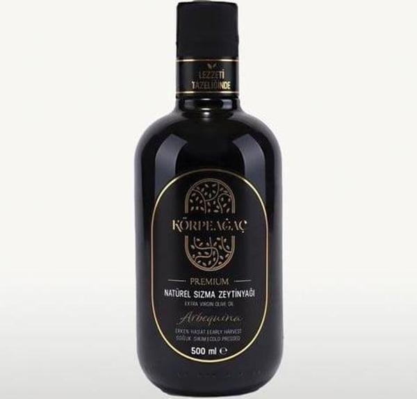 Körpeağaç Arbeqina Erken Hasat Premium Soğuk Sıkım Natürel Sızma Zeytinyağı - 500Ml - Image 1