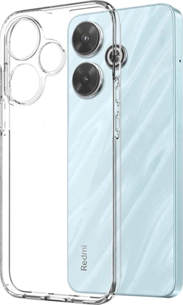 Xiaomi Redmi 13 4G Uyumlu Kartlı Şeffaf Silikon Kılıf  - Image 1
