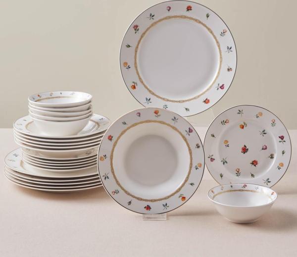 Karaca Floret 24 Parça 6 Kişilik Yemek Takımı - Image 1