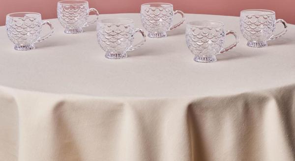 Karaca Beril 6 Kişilik Cam Çay Fincan Takımı 180 Ml - Image 1