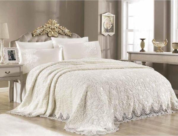 Royal Home Ballteks - Ebru Fransız 6 Parça Battaniye Takımı - Image 1